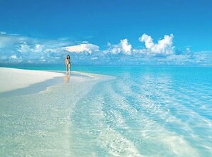 Sun loungers, beach towels