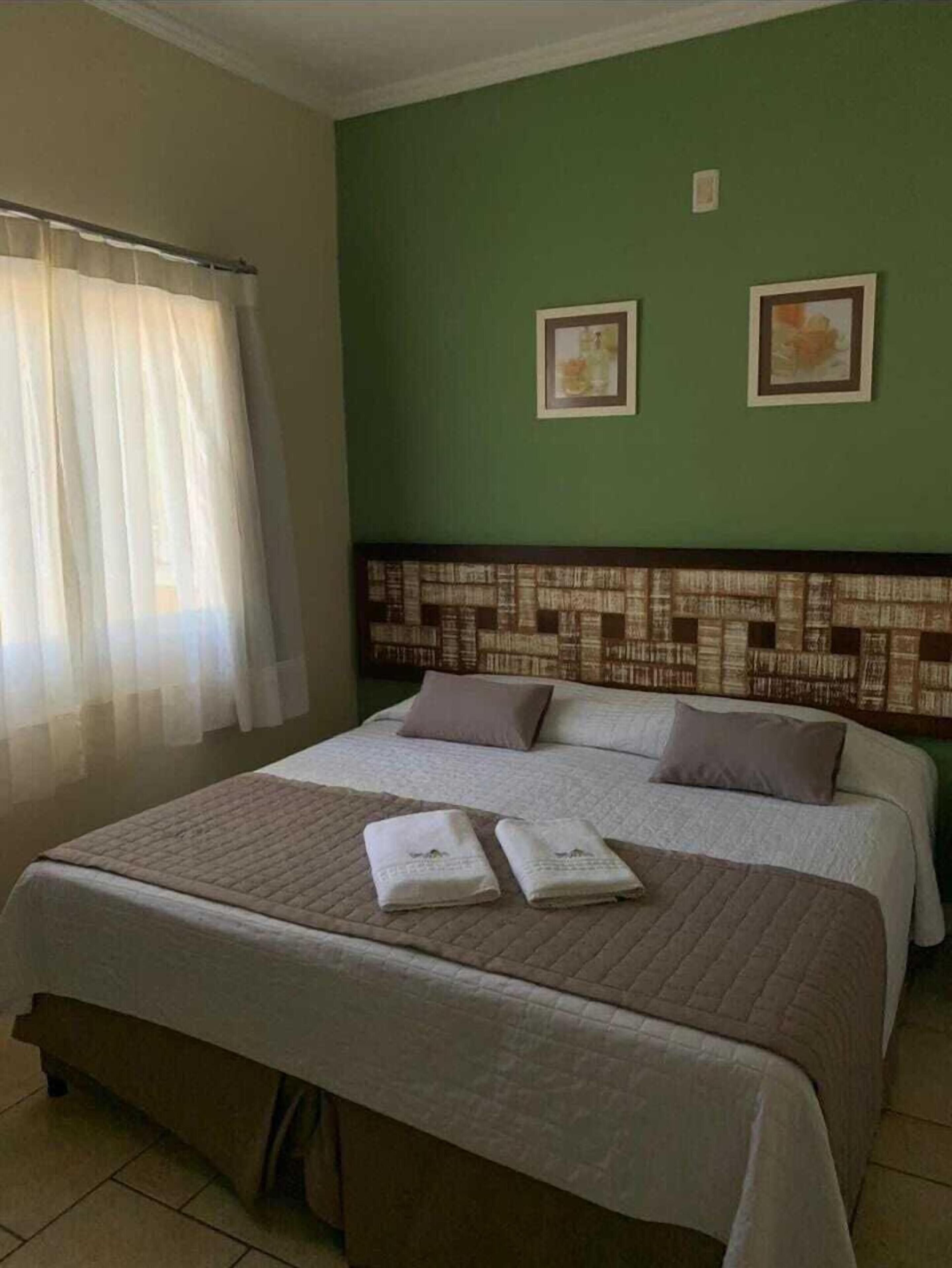 Blackout curtains, free WiFi, bed sheets