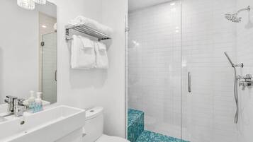 Hair dryer, towels