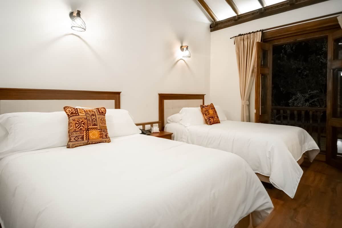 Standard Room, 2 Double Beds | Premium bedding, in-room safe, desk, laptop workspace