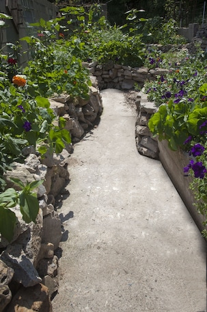 Property grounds. Cottage and Gardens on the Rush River