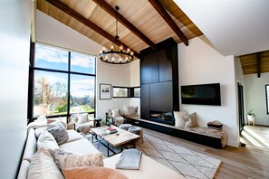 智能电视、壁炉、电子游戏