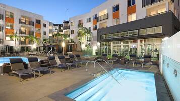 Indoor pool, a heated pool