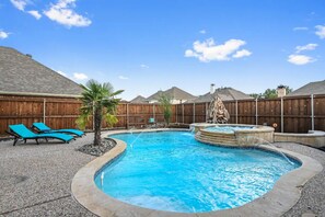 A heated pool