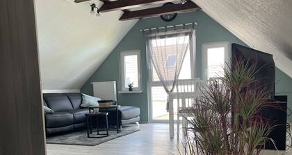 Modern vacation apartment in Spaden / water skiing / bathing lake