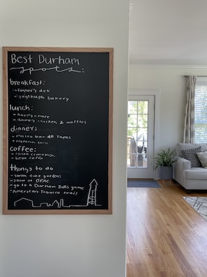 Explore Durham's top dining spots and activities, including Foster's Deli and Happy Halle for breakfast, and Saran Duke Gardens and the Show at OPAC.