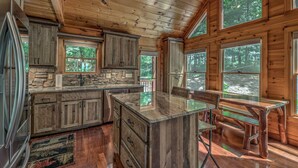 House, 4 Bedrooms | Private kitchen - Top of The Woods by Escape to Blue Ridge (Mineral Bluff)
