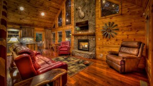 House, 4 Bedrooms | Living room - Top of The Woods by Escape to Blue Ridge (Mineral Bluff)