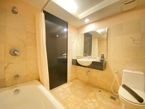 Shower, free toiletries, towels - Comfort Living 2Br At Braga City Walk Apartment (Bandung)
