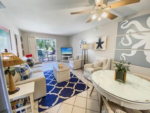 Condo, 2 Bedrooms | Living room | 32-inch TV with digital channels - Tradewinds Condominium #24 by Destin Getaways (Miramar Beach)