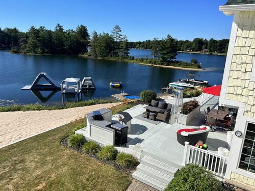 Huge Cape Cod Style Home on all Sandy beach / Cedar Lake MI