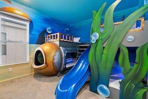 Children’s area - Homes by Villatel | Camping Theme BR, Sports Simulator, Theater, Gym, Near Parks (Davenport)