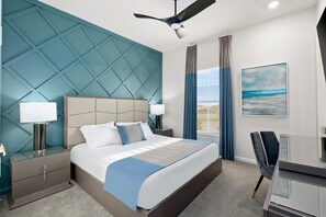 12 habitaciones, escritorio y tabla de planchar con plancha 