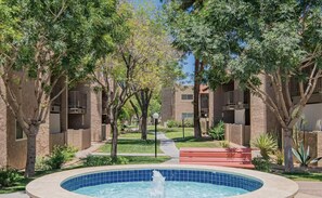 Pool - Arizona Southwest Decor - Between Phoenix And Old Town Scottsdale At Spengler Condos 1 Bedroom Condo by RedAwning (Phoenix)