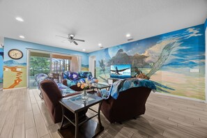 Villa, Multiple Bedrooms | Living area | Smart TV, streaming services - Luxury 13 Bedroom Disney Villa Pool SPA Game Room WI-FI 13 Villa by RedAwning (Davenport)