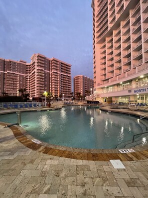Indoor pool, outdoor pool