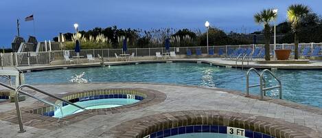 Indoor pool, outdoor pool