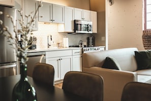 Condo premium | Cozinha privada | Máquina de café expresso, cafeteira/chaleira