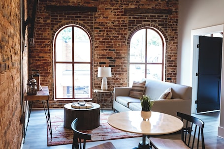 1 Bedroom Loft, Main St View, Room 9 | Living area | 45-inch Smart TV with cable channels, Netflix, streaming services