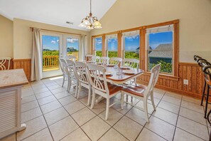 Dining - Soundside Dog Friendly Home w/ Private Pool, HotTub, Game Room, Community Tennis (Avon)