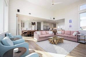 TV, fireplace - Luxury Oceanview, Heated Pool, Theater, Pool Table (Corolla)