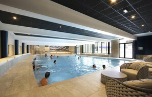 Indoor pool, a heated pool