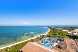 Indoor pool, a heated pool - P4-1104 3B Gulf Views @ Portofino (Pensacola Beach)