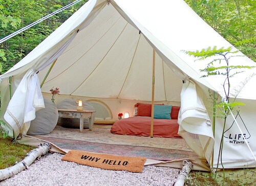 Boho Bell Tent: BLISS IN THE FOREST