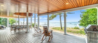 Contemporary Crystal Lake Beachfront Cottage