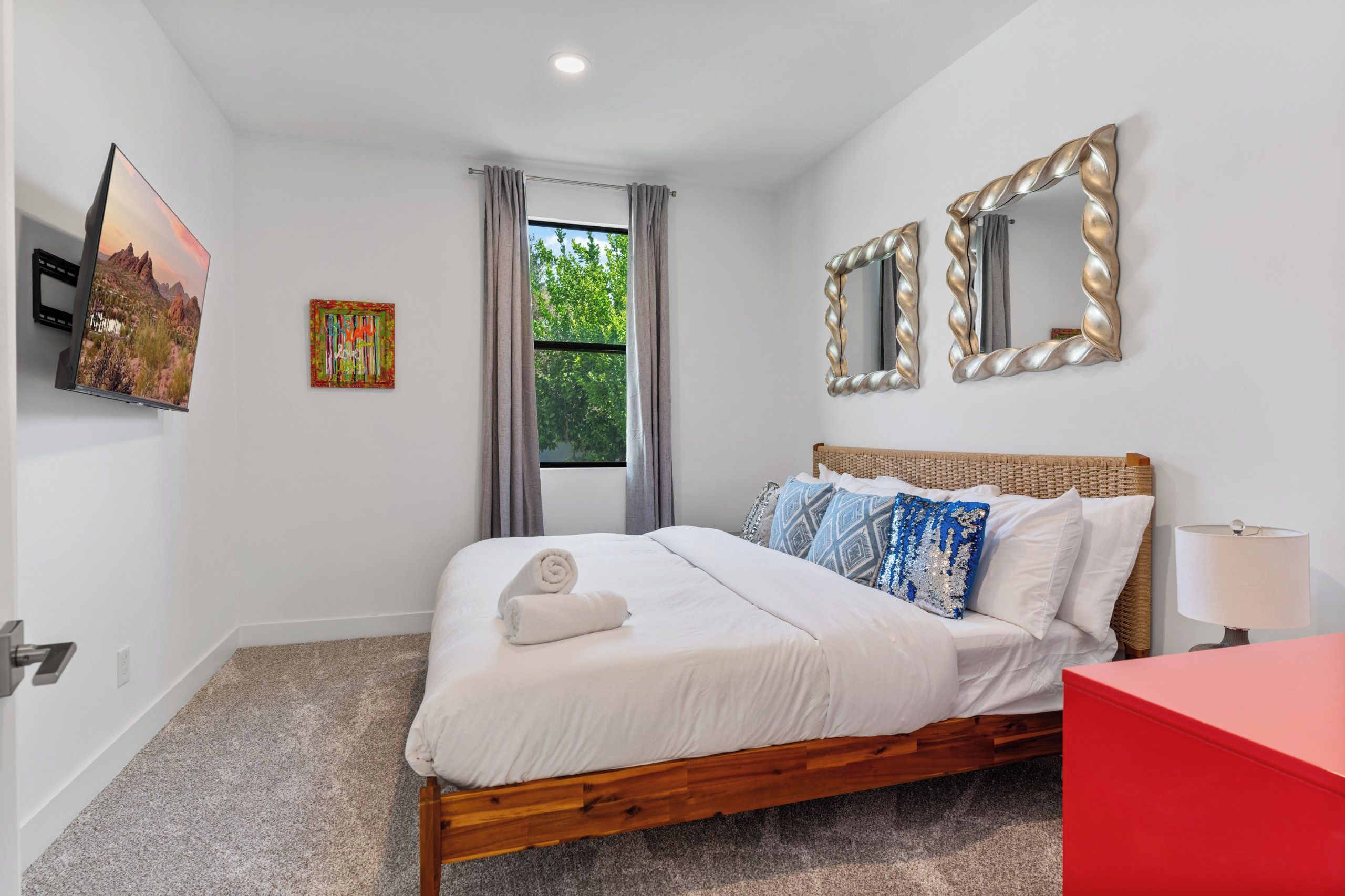 Bedroom 1 | King Bed in Primary Suite with Separate Door