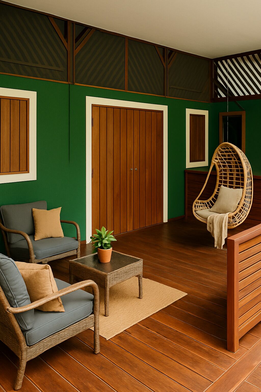 高级开间套房, 1 张特大床 (Chiquita) | 露台