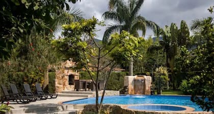Beautiful comfortable modern country house with swimming pool