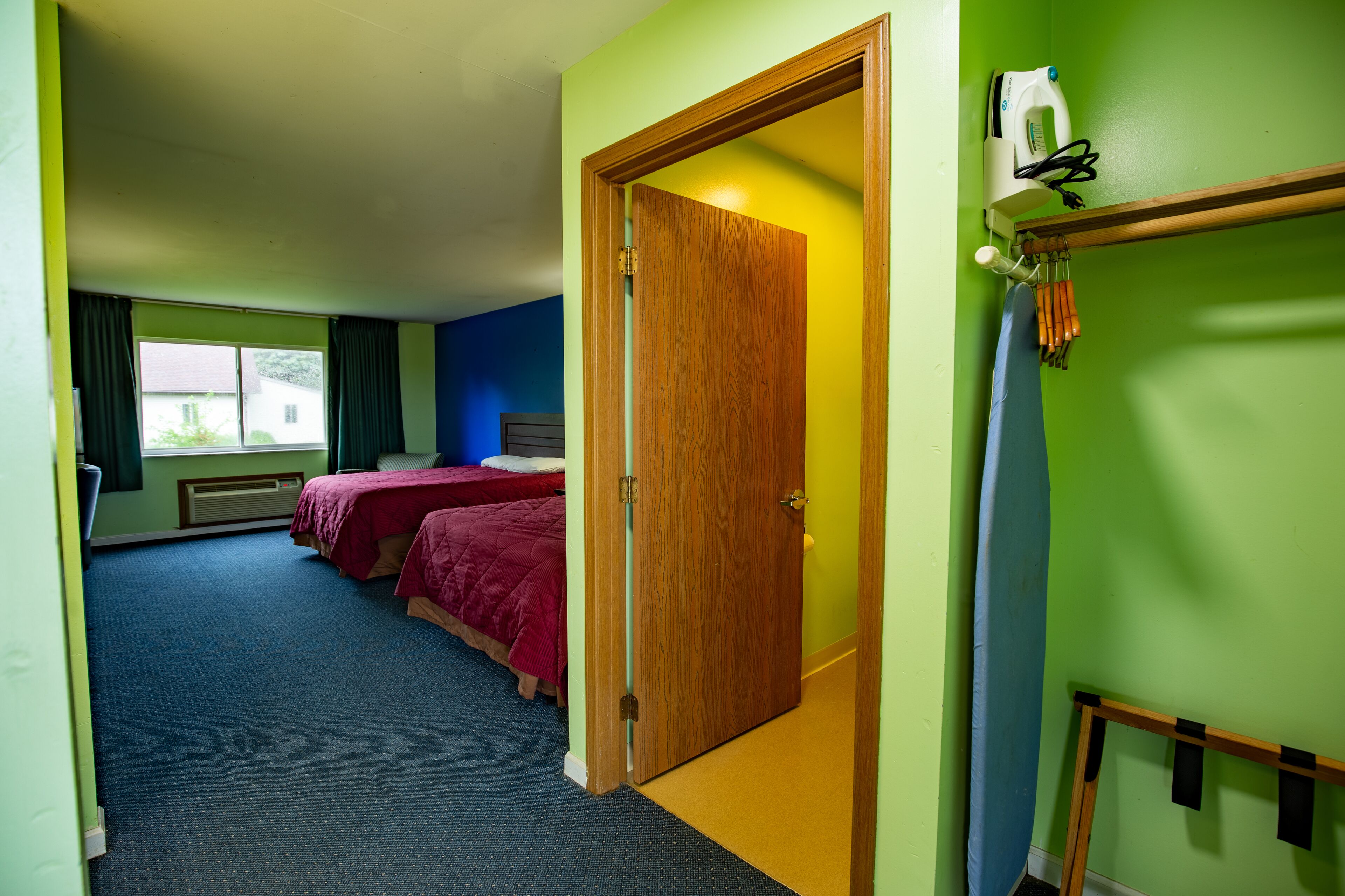 Deluxe Room, 2 Queen Beds, Non Smoking, Refrigerator & Microwave | Iron/ironing board, free WiFi, bed sheets