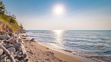 Vlak bij het strand