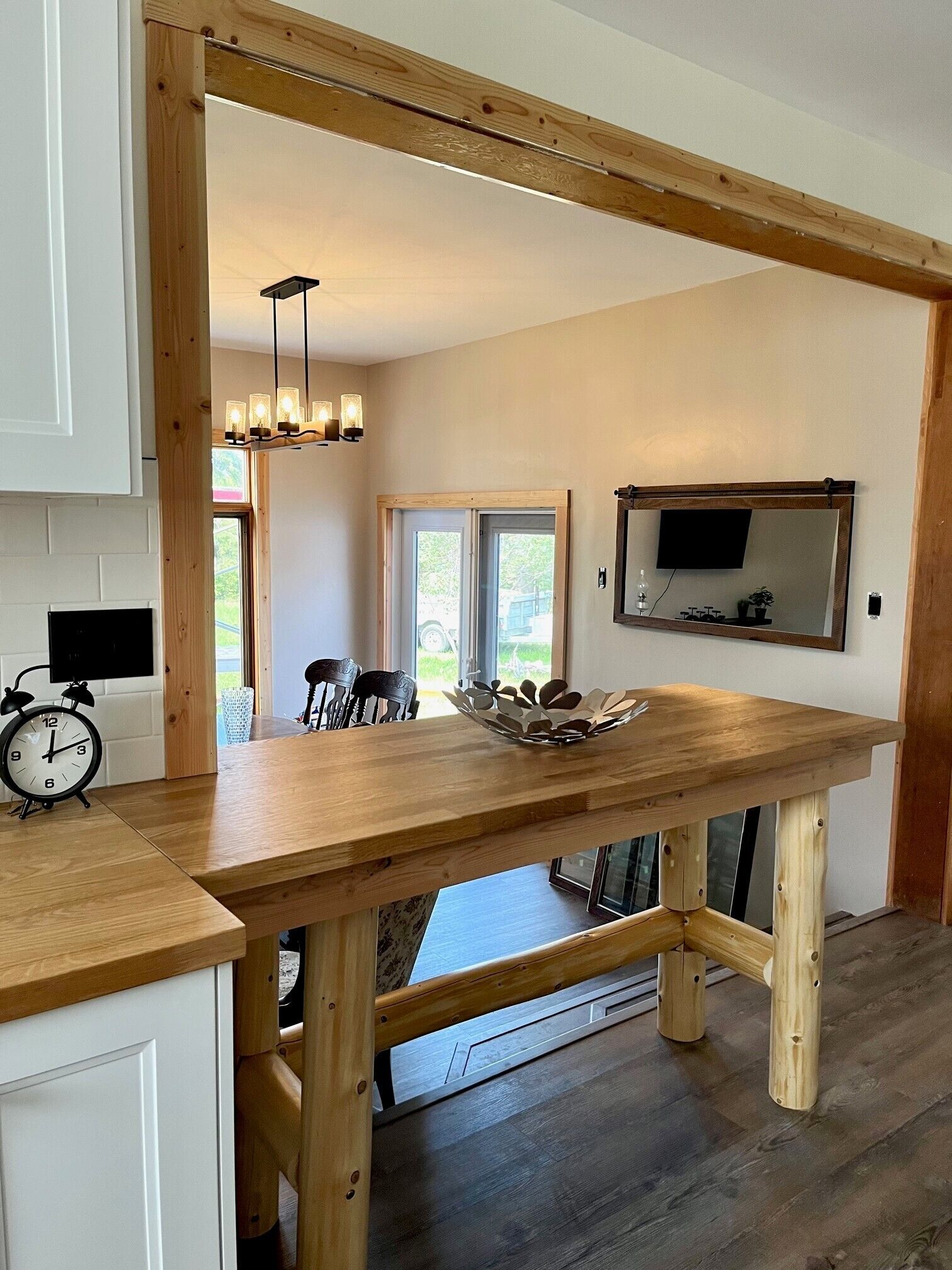 Kitchen Island that overlooks the living room / dining room