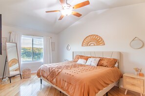 5 chambres, coffres-forts dans les chambres, fer et planche à repasser