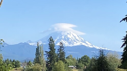 Vintage Sunline Trailer with View of Mt Rainier, 1hr from Mt Rainier