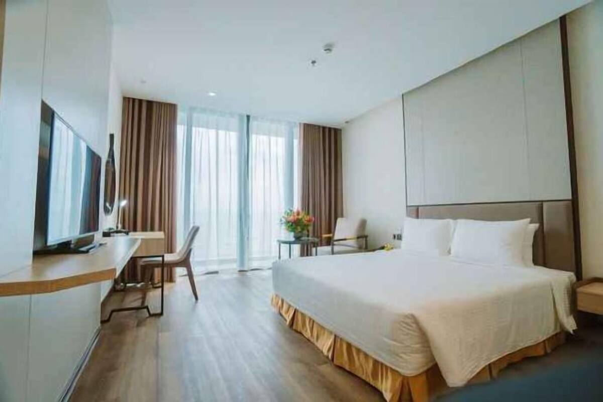 1 chambre, literie de qualité supérieure, couette en duvet d'oie