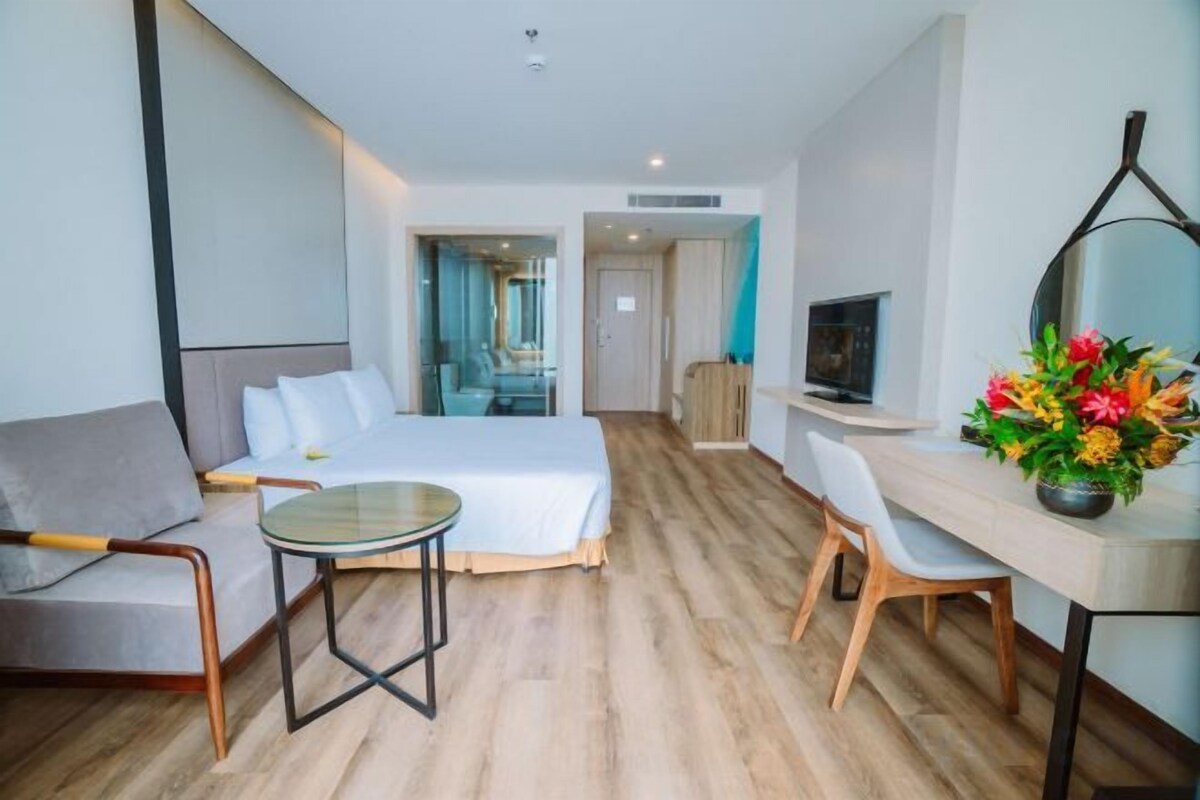 Premium bedding, down duvets, memory-foam beds, in-room safe