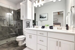 Bathtub, hair dryer, towels