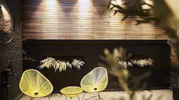 Royal suite, 1 queensize bed, niet-roken, uitzicht op de stad | Terras