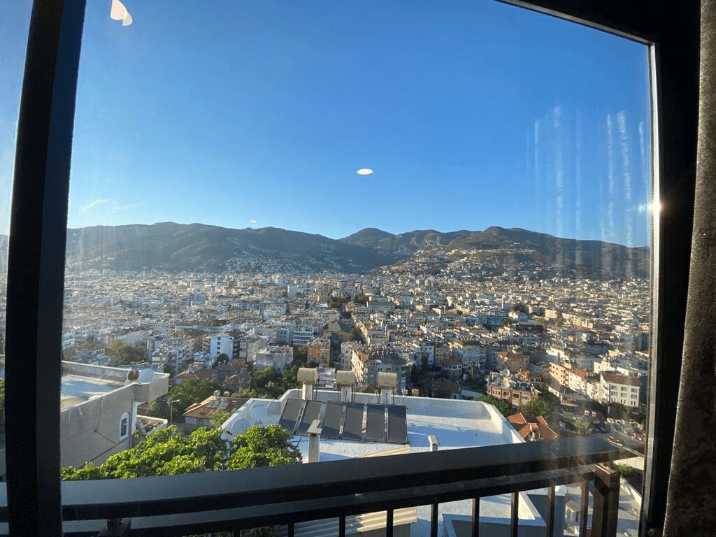 Blick von der Unterkunft