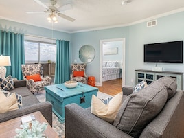 Condo, Multiple Beds, Kitchen, Ocean View (#203 - No Pets) | Living area