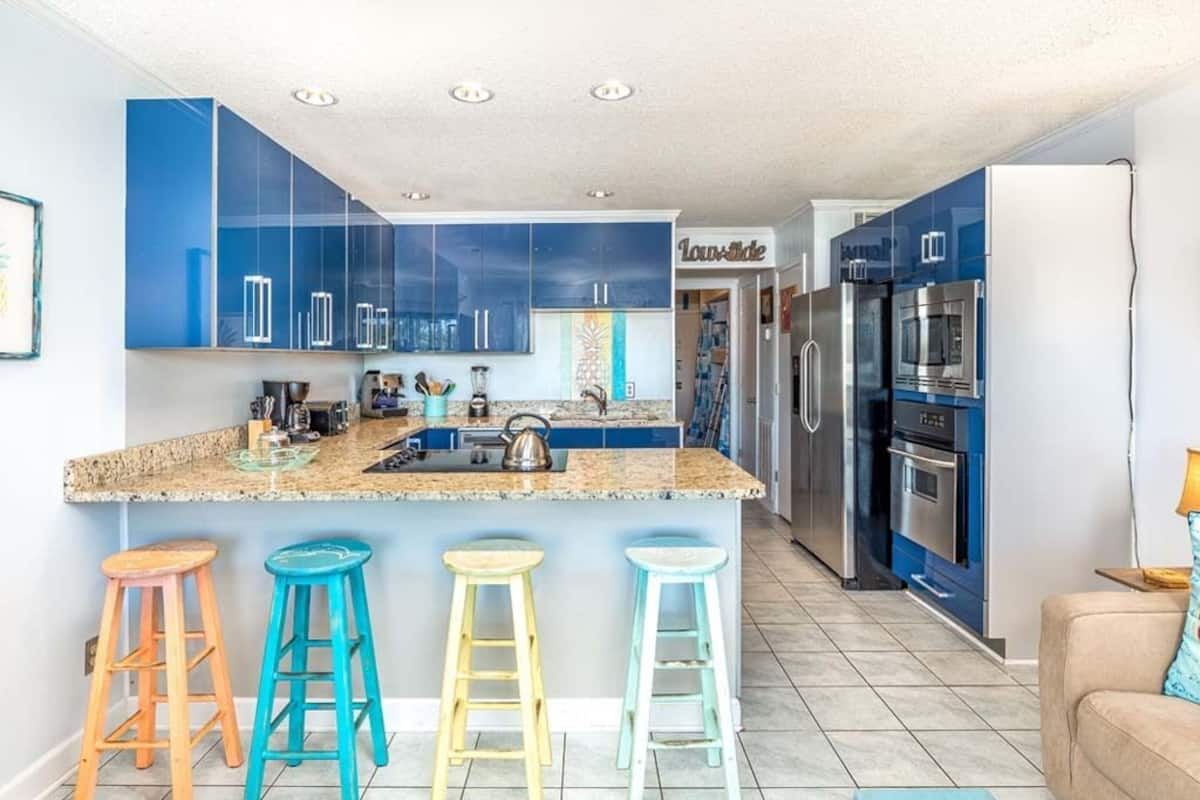 Condo, Multiple Beds, Kitchen, Partial Ocean View (A330 - No Pets Allowed) | Private kitchen