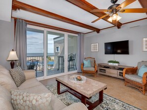 Condo, Multiple Beds, Pool Access, Pool View (#238 - No Pets) | Living area | 40-inch TV with digital channels - The Vue by Tybee Vacation Rentals (Tybee Island)