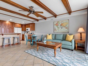 Condo, Multiple Beds, Pool Access, Beach View (#226 - Pets) | Living area - The Vue by Tybee Vacation Rentals (Tybee Island)