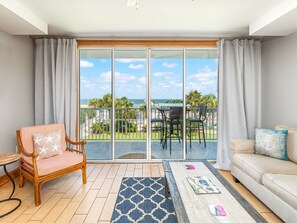 Condo, Multiple Beds, Pool Access, Beach View (#122 - No Pets) | Living area | TV - Tybee Beach Club by Tybee Vacation Rentals (Tybee Island)