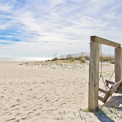 On the beach