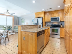 Condo, Multiple Beds, Pool Access, Beach View (#132 - Pets) | Private kitchen