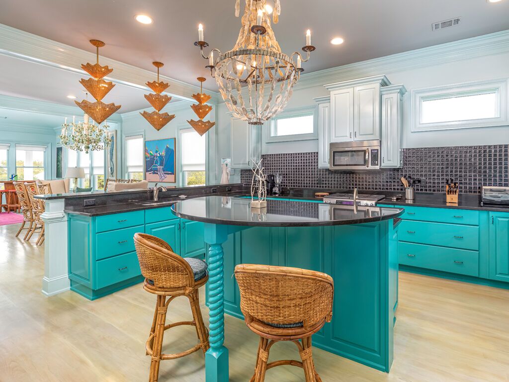 Townhome, Multiple Beds, Kitchen, Partial Ocean View | Private kitchen | Fridge, microwave, oven, stovetop